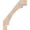 Ekena Millwork 5 1/2"W x 32"D x 40"H Merced Smooth Knee Brace, Douglas Fir BRC06X32X40MRC00SDF - alternate 3